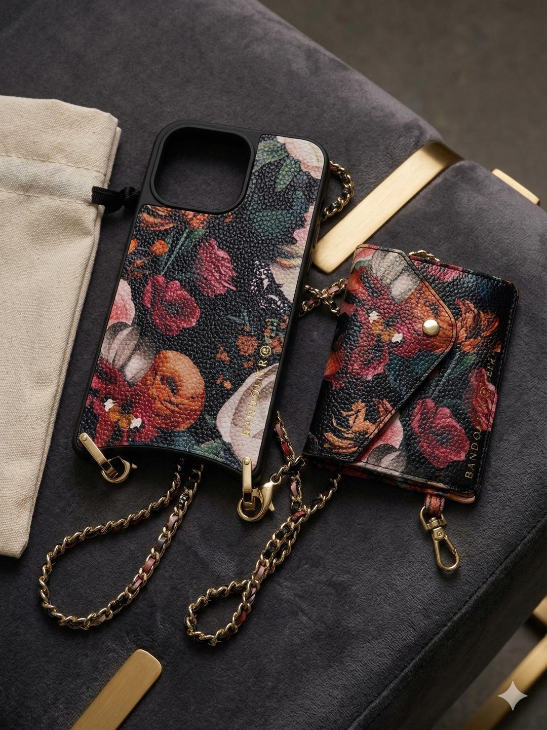 Bandolier Rae Magnet Crossbody Phone Case – Ceci Noir/gold | iPhone 14 ...