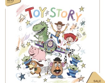 Toy Story 5 Friends Bundle, Yee Haw Kids Tshirt Design, Pixar Toy Story Characters Clipart, Funny Retro Sublimation PNG