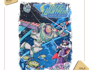 Retro Buzz Lightyear To Infinity And Beyond PNG, Toy Story Pixar Disney PNG, Space Ranger Png, Disneyland Family Trip Matching png