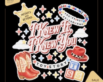 Vintage I Knew It I Knew You PNG, Toy Story 5 Friendship Shirt, Woody and Buzz Lightyear Tee, Disneyland Toy Story Family Matching PNG