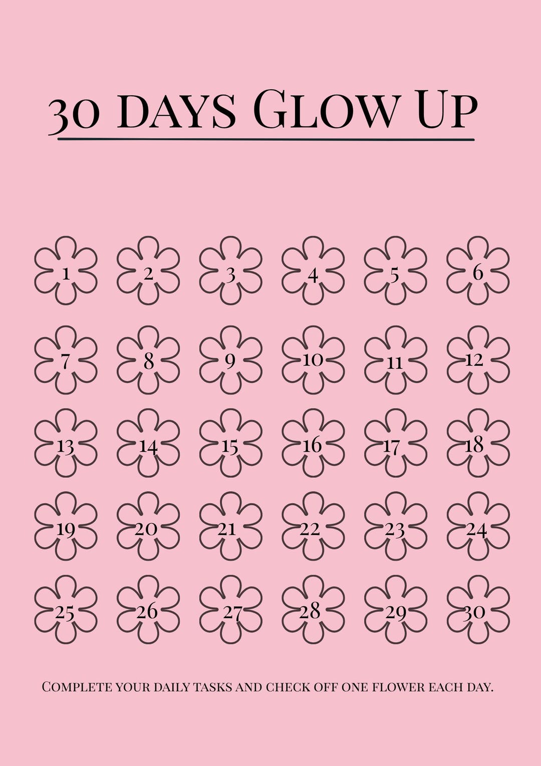 30 Day Glow up Challenge | Transform Your Life in 30 Days | Self Care ...
