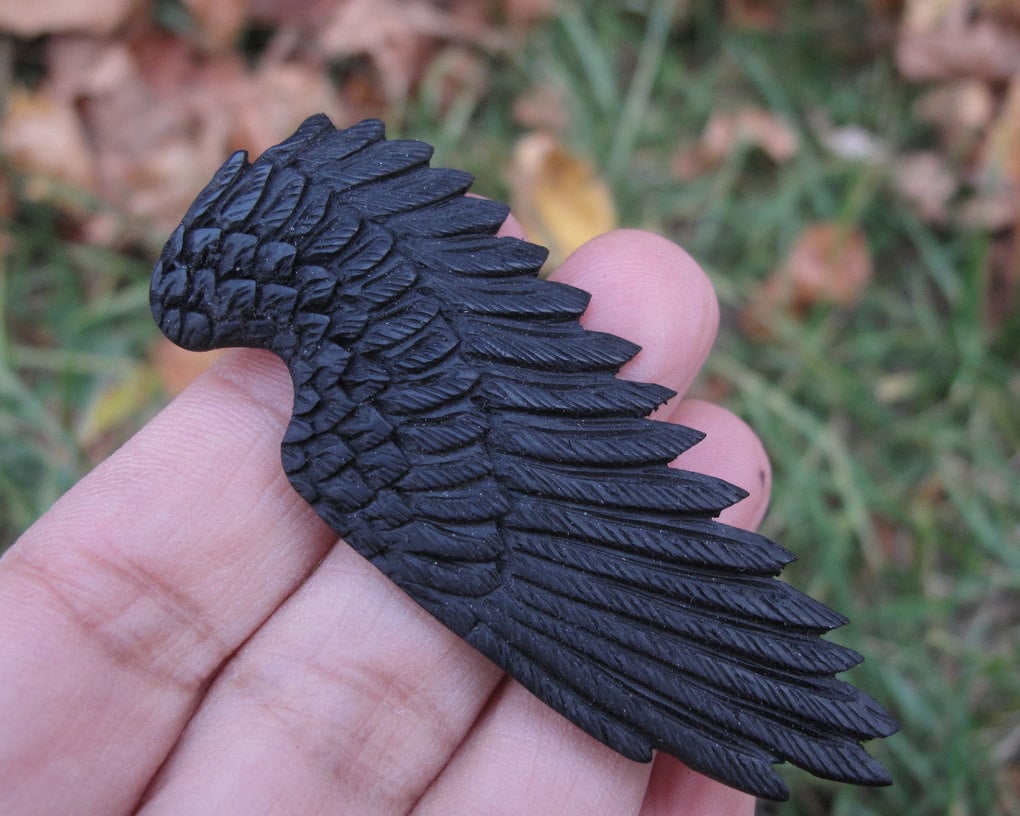 Carved Angel Wings 