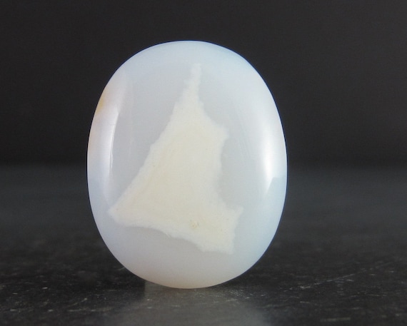 Unique Inclusion Natural White Moss Agate Agate Moss Inclusion