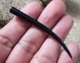 Carved Buffalo  Horn Tusk, Talon,  60 mm  NOT  DRILLED, boho, Jewelry making supplies S7532-B