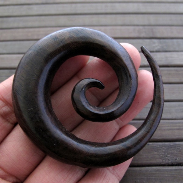 Gorgeous   Large sono wood spiral ,Jewelry  making Supplies S6950