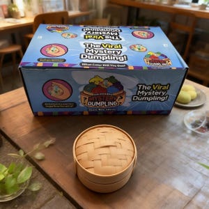 Bonitos y brillantes juguetes sorpresa con forma de empanadilla para aliviar el estrés; adorables bollitos, aptos para niños y adultos.