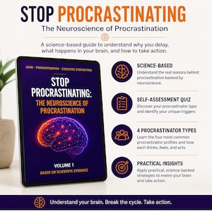 The Neuroscience of Procrastination – Science-Based Guide to Stop Procrastinating | Instant Download PDF Ebook