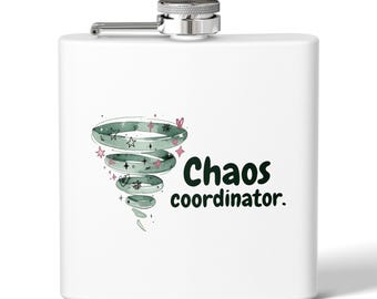 Coordinador del caos con petaca de acero inoxidable Cutie Tornado