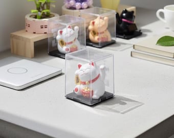 Statuetta giapponese Maneki Neko, gatto portafortuna | Decorazione per la casa con gatto di benvenuto e fortuna | Amuleto di prosperità per scrivania o negozio, regalo di cultura asiatica