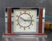 French JAZ Art Deco Alarm Clock