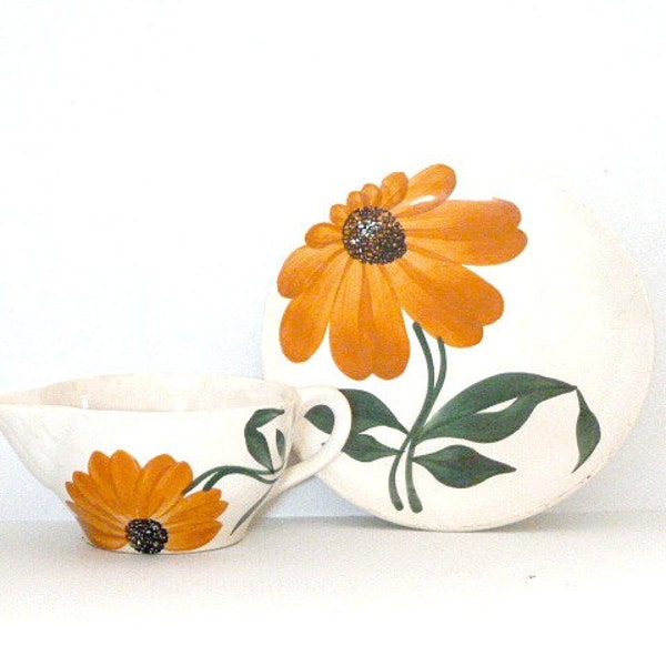 Vintage french GIEN gravy boat  Sauce boat  Sauce tureen France