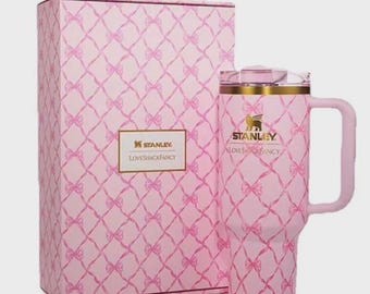 Stanley X LoveShackFancy Tumbler 40oz. Baby Bow Pink Peppermint Limited
