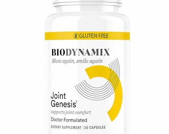 Biodynamix Joint Genesis Dietary Supplement – 30 Capsules | Gluten Free | Doctor Formulated