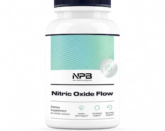 Nature's Pure Blend Nitric Oxide Flow Dietary Supplement | 60 Capsules | Natural Formula