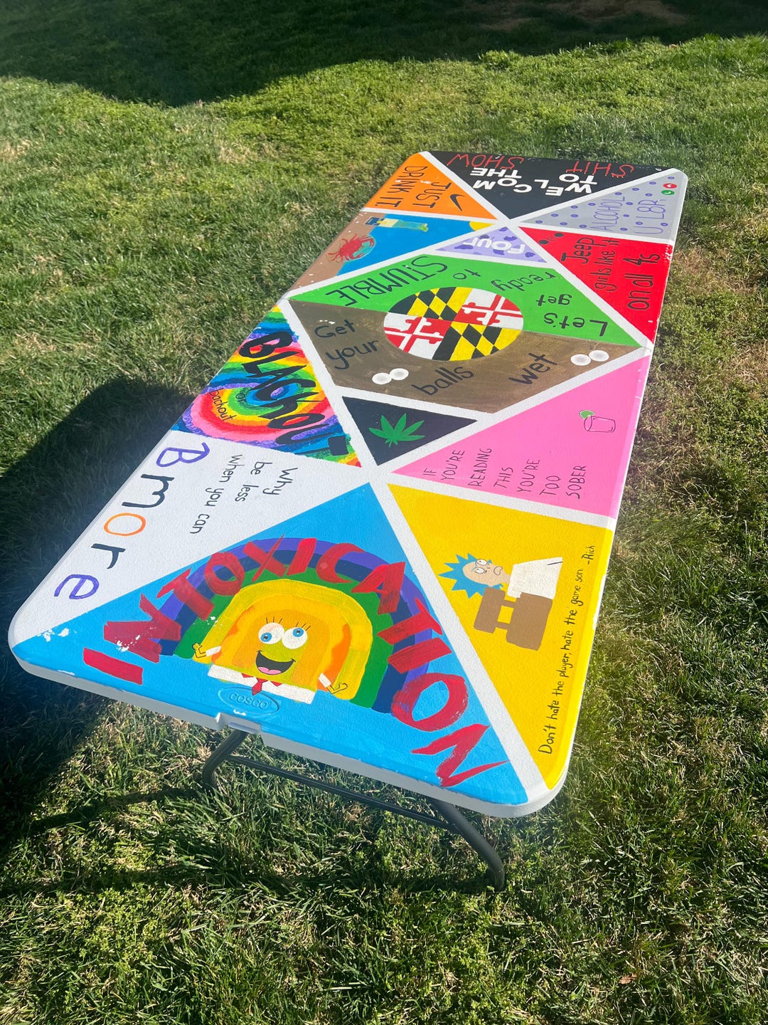Customizable*** Hand-painted Game Table - Etsy