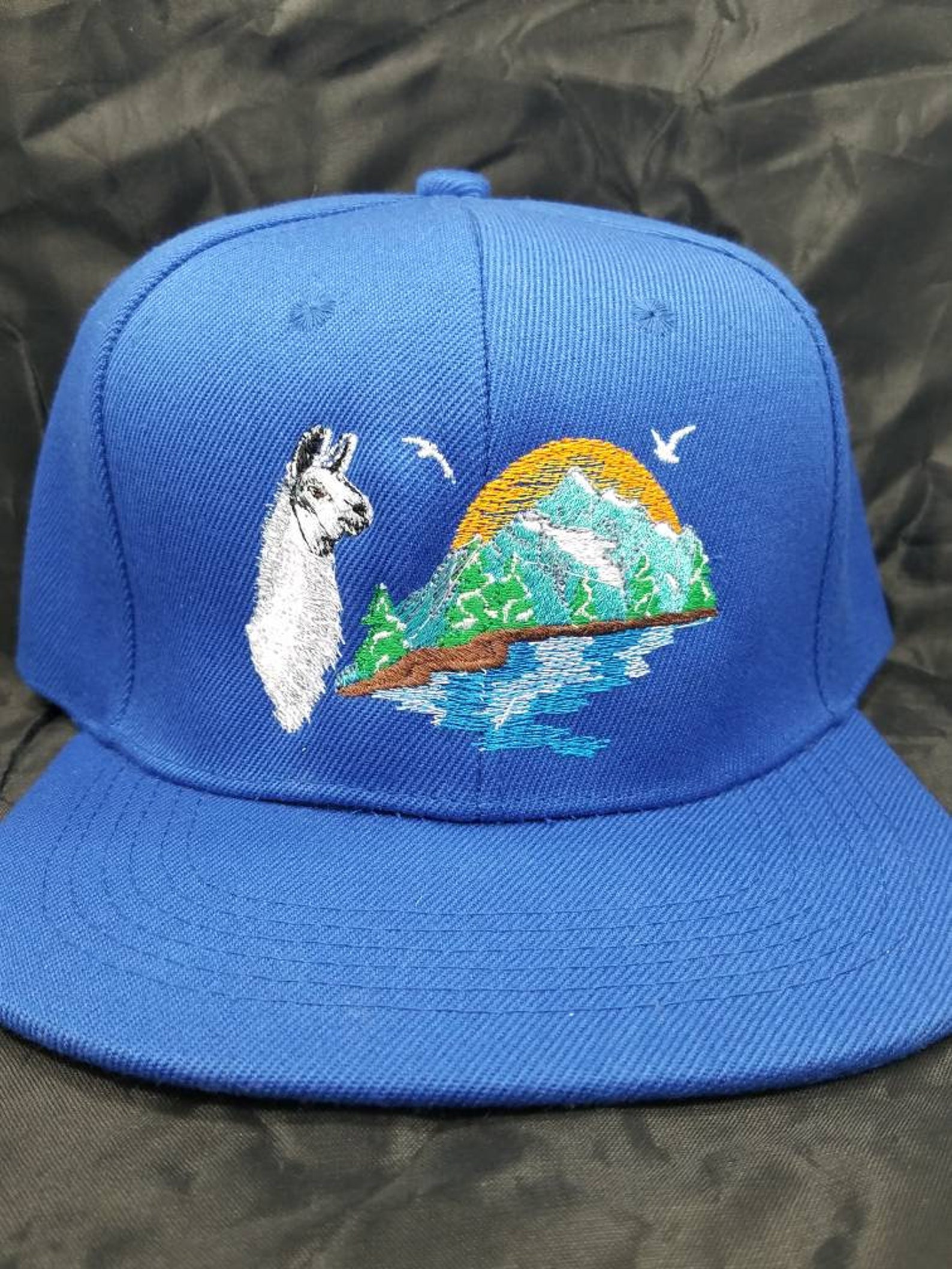 Phish llama Snapback Hat Two Tone Flat Bill 42 Hat Etsy Australia