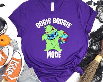 Oogie Boogie Mode Shirt Stitch Halloween Tee, Spooky Theme Park Apparel Oogie Boogie Bash Outfit