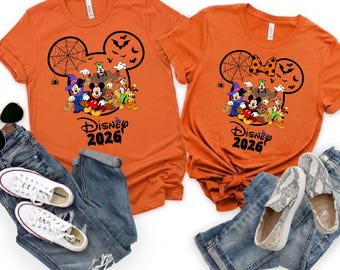 Mickey Friends Trick Or Treat Shirt, Custom Disney Halloween 2026 Spooky Costume Apparel