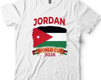 Jordan World Cup 2026 Shirt, The Nashama Soccer Fan Tee, National Flag Football Gift