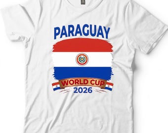 Paraguay World Cup 2026 Shirt, La Albirroja Soccer Fan Tee, National Flag Football Gift