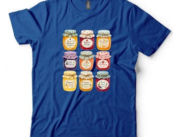 Cottagecore Jam Jar Shirt, Aesthetic Baking Graphic Tee, Cute Grandma Gift T-Shirt, Trendy Foodie Shirt