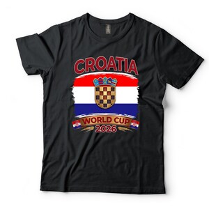Croatia World Cup 2026 Shirt, National Flag Soccer Fan Tee, Vatreni Football Gift bild 2