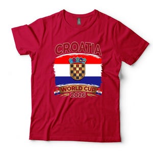 Croatia World Cup 2026 Shirt, National Flag Soccer Fan Tee, Vatreni Football Gift bild 3