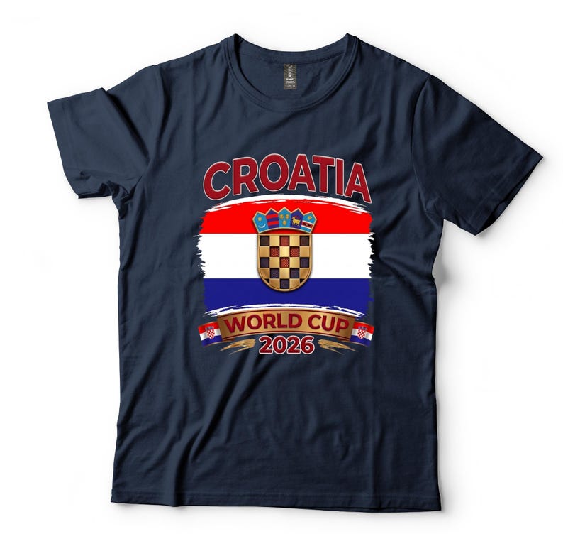 Croatia World Cup 2026 Shirt, National Flag Soccer Fan Tee, Vatreni Football Gift bild 5