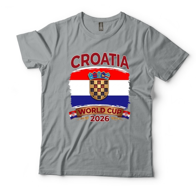 Croatia World Cup 2026 Shirt, National Flag Soccer Fan Tee, Vatreni Football Gift bild 4
