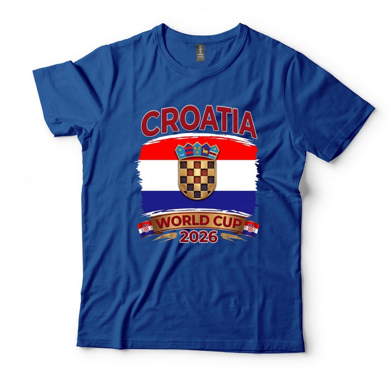 Croatia World Cup 2026 Shirt, National Flag Soccer Fan Tee, Vatreni Football Gift bild 6
