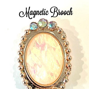 Magnetic Brooch Pin for Scarves, Shawls, Coats, Magnetic jewelry, Magnetic pin, Pearl brooch