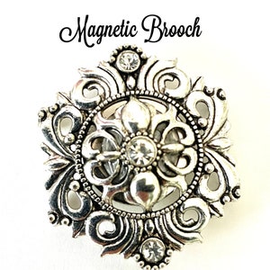 Magnetic  Brooch Scarf Pin for Scarves, Blouses, Dresses and Shawls, Magnetic button