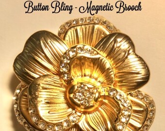 magnetic button dresses and shawls Magnetic Brooch Scarf Pin for scarves blouses