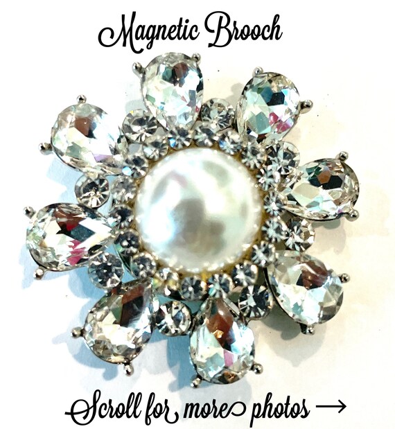 Magnetic Brooch, Magnetic Scarf Pin, Magnetic Button Bling, Shawl Pin,  Brooches, Pins Clips, Scarves and Wraps 