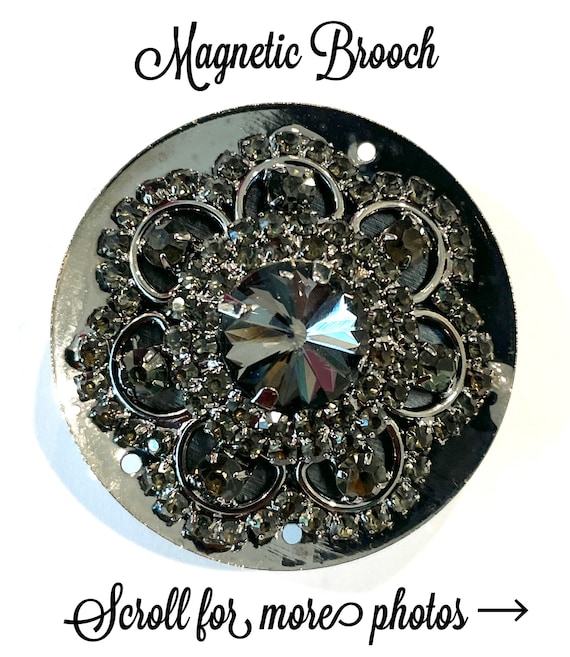 Magnetic Brooch Scarf Pin for Scarves, Blouses, Dresses and Shawls, Wraps,  Magnetic Button 