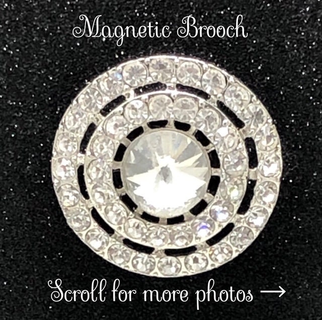 Magnetic Brooch, Pageant Pin, Magnetic Scarf Pin 