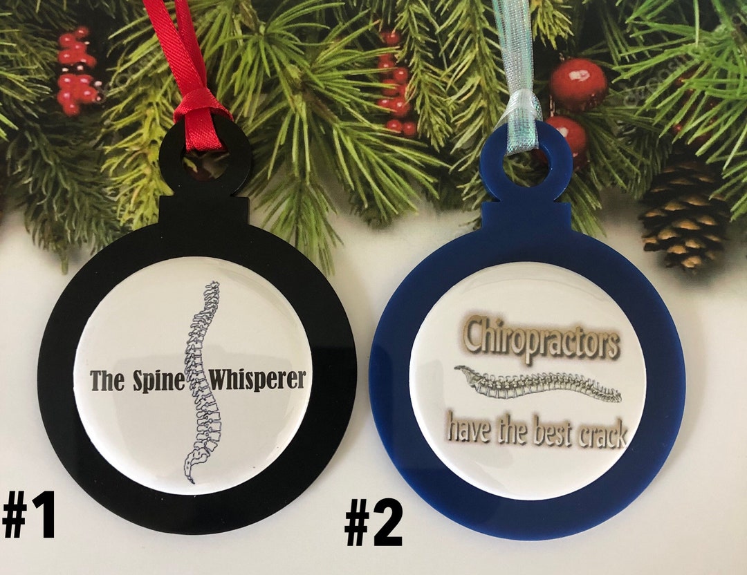 Chiropractor Holiday Christmas Ornament Gift Etsy