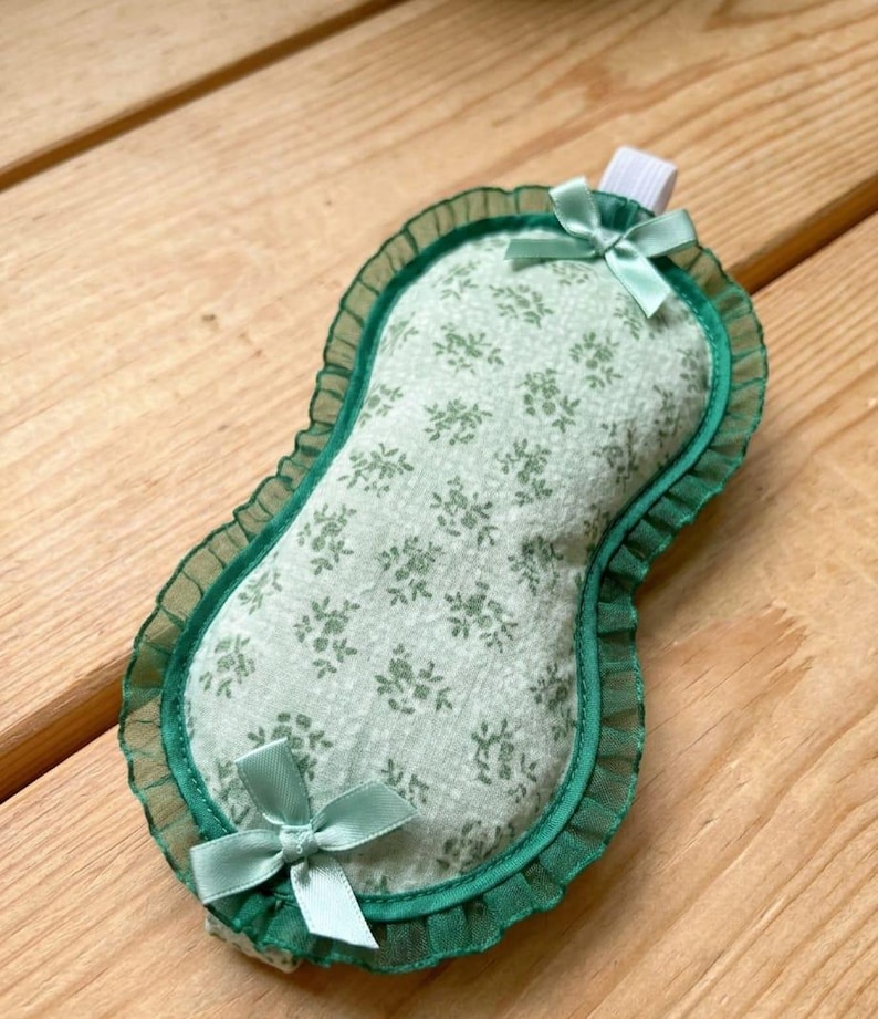 Square Ruffle R Entry Masks Coquette Ruffle Sleep Mask Sewing Pattern | Beginner DIY Eye Mask (PDF ...