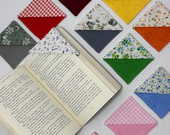 Fabric Corner Bookmark Sewing Pattern – Beginner Scrap Buster Tutorial (PDF Pattern)