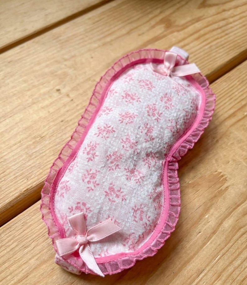 Square Ruffle R Entry Masks Coquette Ruffle Sleep Mask Sewing Pattern | Beginner DIY Eye Mask (PDF ...