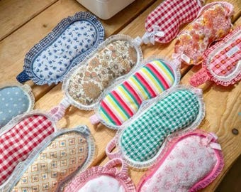 Coquette Ruffle Sleep Mask Sewing Pattern | Beginner DIY Eye Mask (PDF Download)