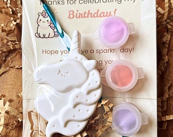 Unicorn Paint Kit for Kids Party Favor | DIY Painting Kit Non Toxic | Birthday Favor Activity Kit | Creative Kids Gift Idea | Magnet Option