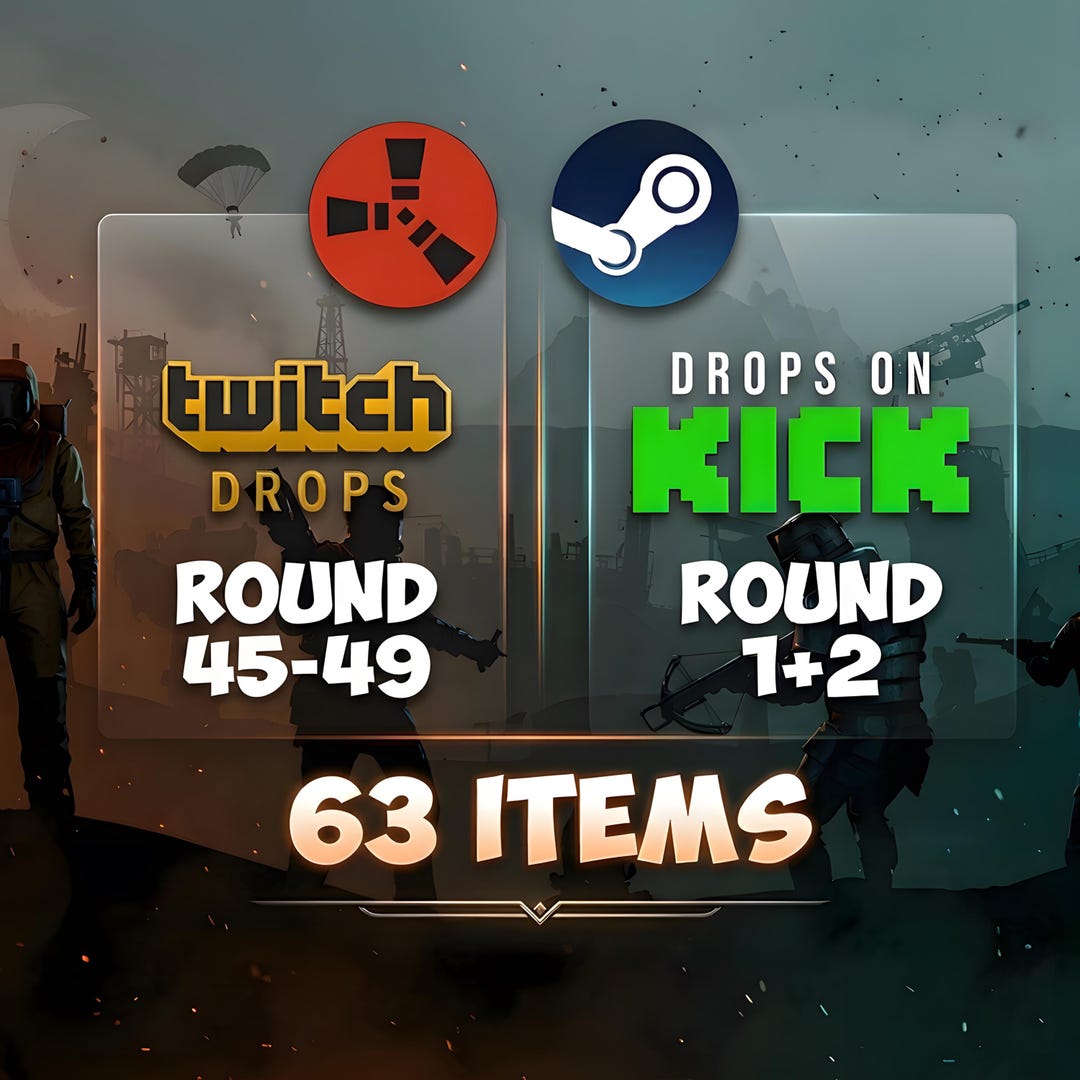 Rust Twitch & Kick Drops - All Available Rounds - 63 Items/skins - Etsy UK