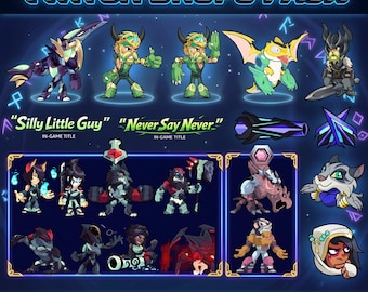 Brawlhalla Twitch Drops - Pack de 21 articles | 2 skins + 10 couleurs et plus