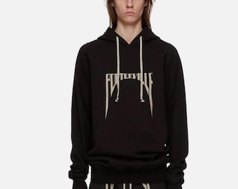 Moletom com capuz bordado Rick Owens Mainline Porterville