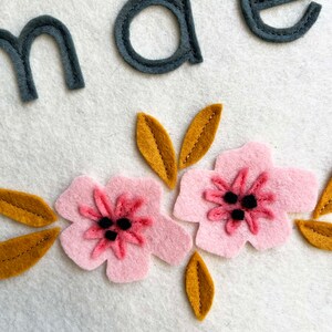 Custom Name Wool Felt Nursery Sign - Personalized Felt Banner - New ...