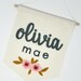 Custom Name Wool Felt Nursery Sign - Personalized Felt Banner - New ...
