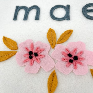 Custom Name Wool Felt Nursery Sign - Personalized Felt Banner - New ...