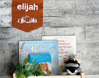 Custom Mountain Baby Name Sign - Personalized Felt Banner - New Baby Gift - Nursery Decor - Kids Room Wall Hanging - Baby Shower Gift