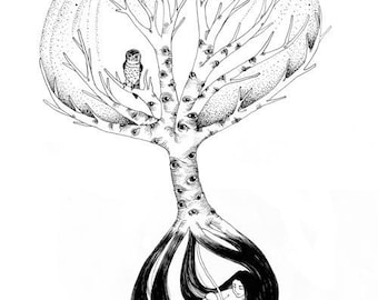 Conscious Tree - 13" x 19" Art Print
